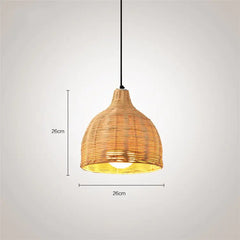 Enchanting Japanese Bamboo Pendant Lamps